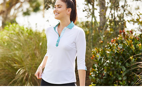 Custom Logo Women's Long Sleeve Golf Shirts