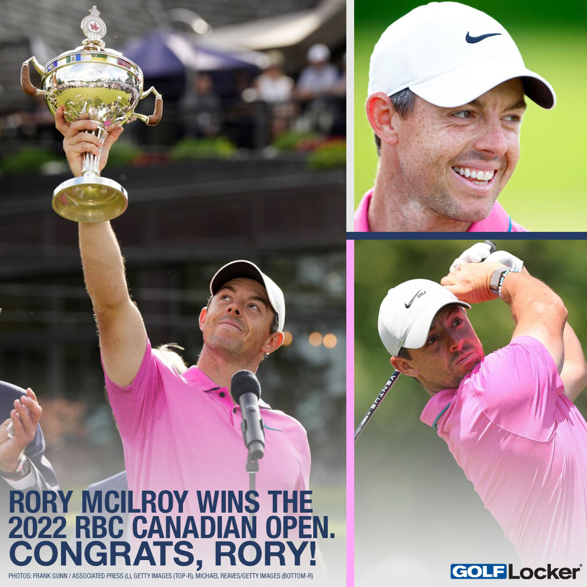 Rory McIlroy Wins the 2022 RBC Canadian Open. Congrats, Rory!