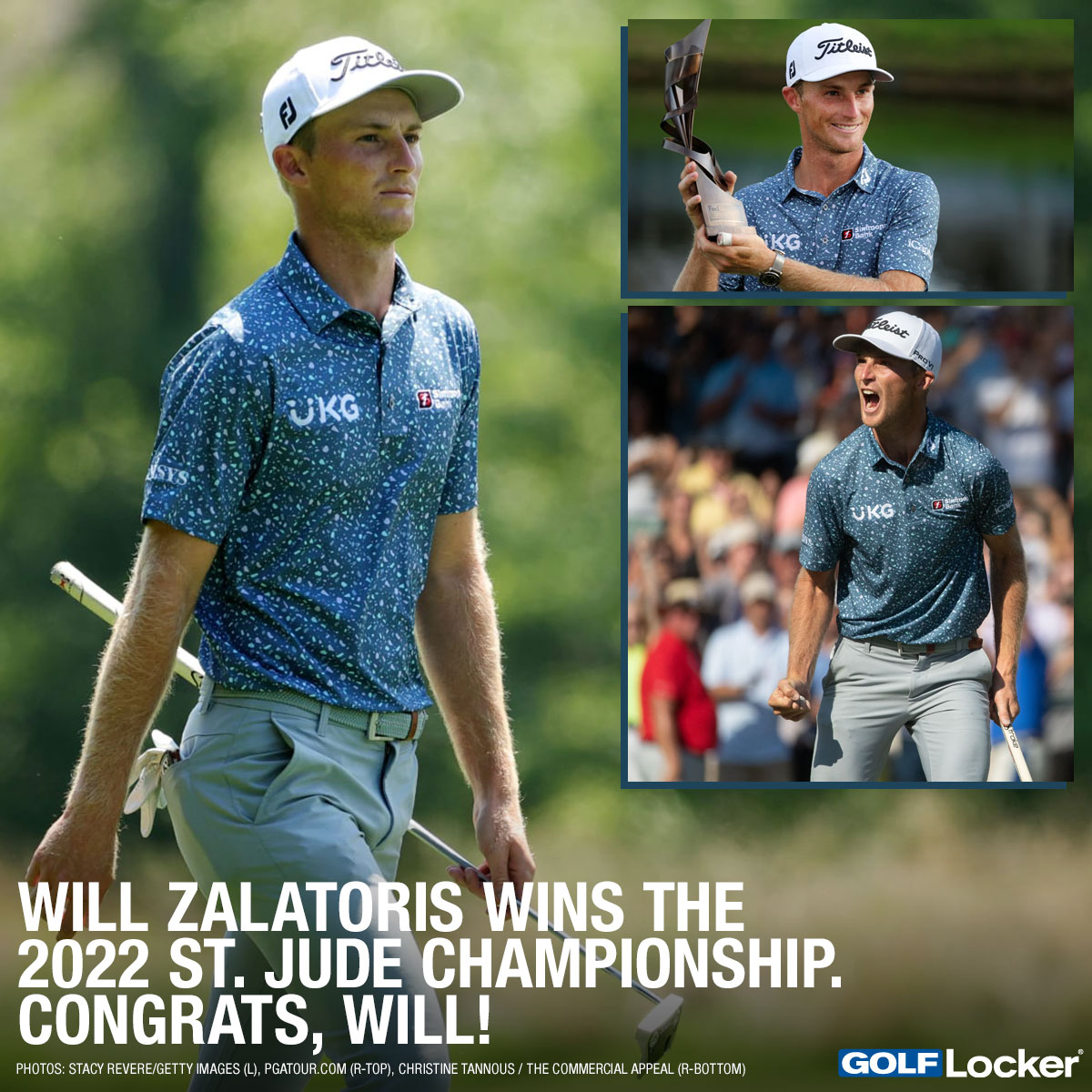 Will Zalatoris Wins the 2022 St. Jude Championship. Congrats, Will!
