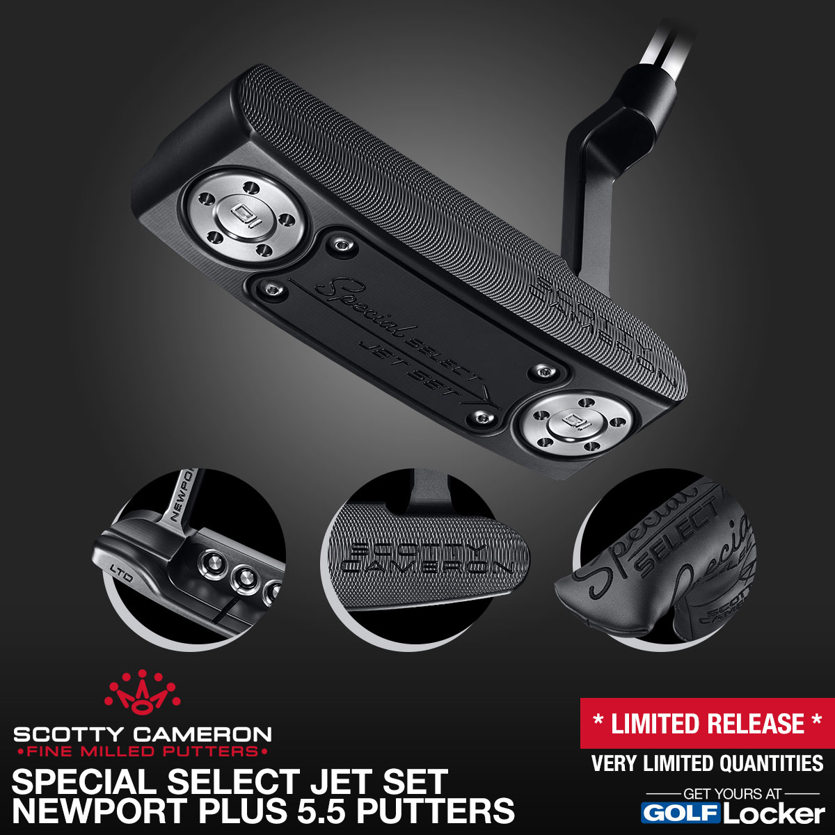 Scotty Cameron Special Select Jet Set Newport Plus 5.5 Putters - Limited Release