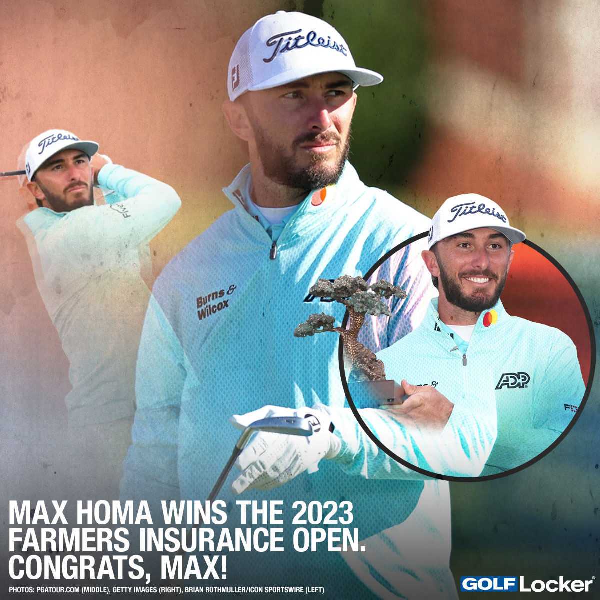 Max Homa Wins the 2023 Farmers Insurance Open. Congrats, Max!