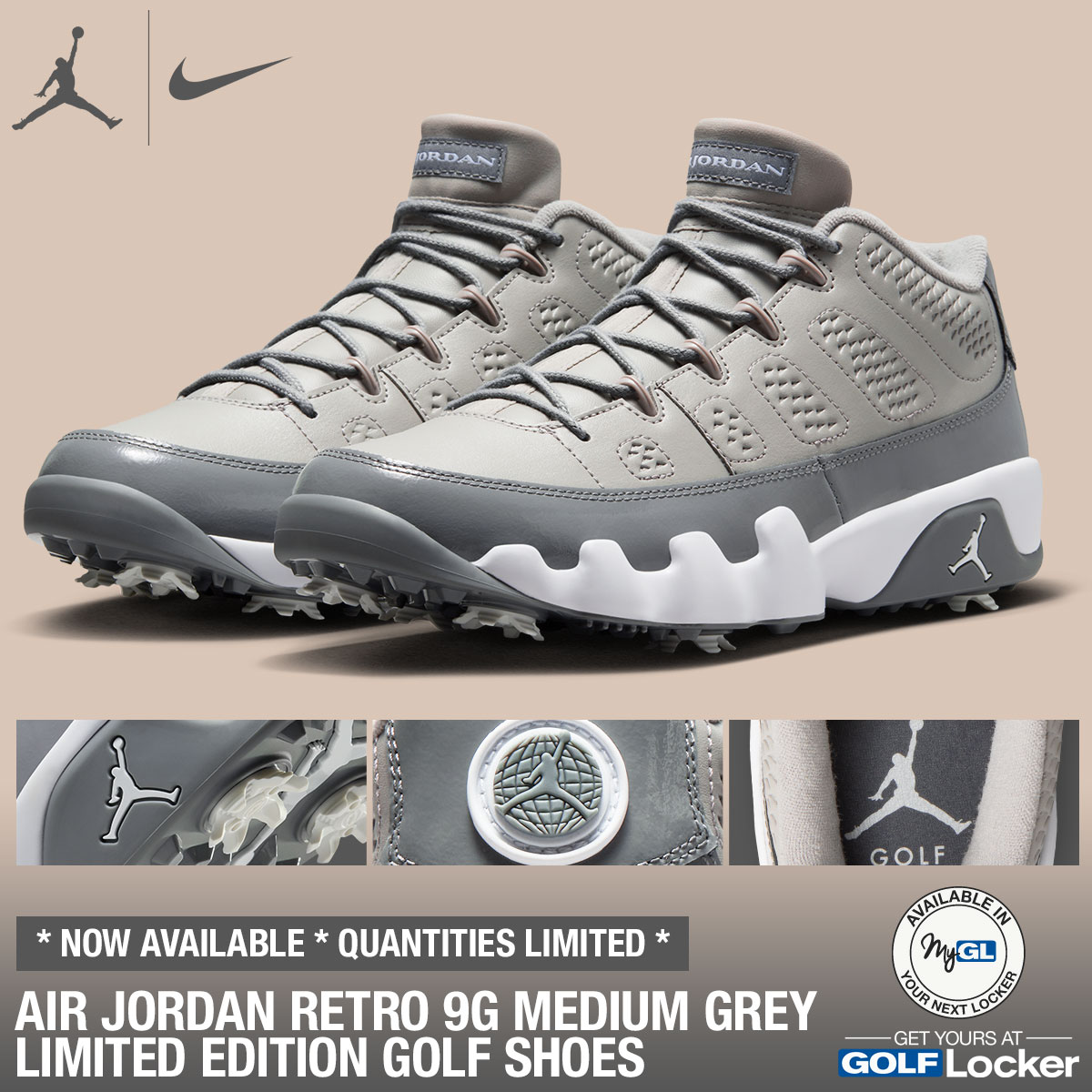 Air Jordan Retro 9G Golf Shoes - Limited Edition - NOW SHIPPING