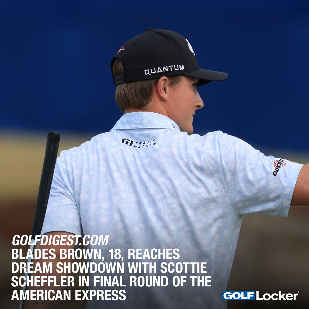 GolfDigest.com - Blades Brown, 18, reaches dream showdown with Scottie Scheffler in final round of The American Express