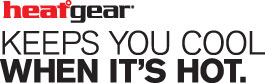 HeatGear Technology - keeps you cool when it's hot