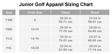 Under Armour Golf Polo Size Chart