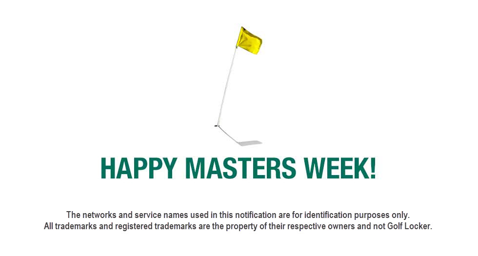 Happy Masters Week!