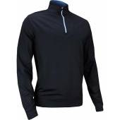 FootJoy Performance Half-Zip Golf Pullovers with Gathered Waist - FJ Tour Logo Available in Navy