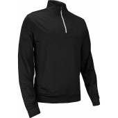 FootJoy Performance Half-Zip Golf Pullovers with Gathered Waist - FJ Tour Logo Available in Black
