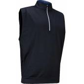 FootJoy Performance Half-Zip Jersey Pullover Golf Vests with Gathered Waist - FJ Tour Logo Available in Navy