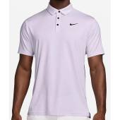 Nike Tour Dri-FIT Solid Golf Shirts in Barely grape