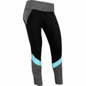 FootJoy Women's Color Block Ankle Length Golf Leggings - Previous Season Style in Black with charcoal and bluefish accents