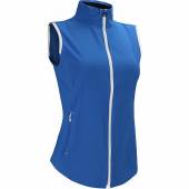 FootJoy Women's Stretch Woven Full-Zip Golf Vests - FJ Tour Logo Available - Previous Season Style in Royal blue