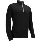johnnie-o Sully Quarter-Zip Golf Pullovers in Black
