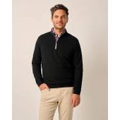 johnnie-O Sully Quarter-Zip Golf Pullovers in Black