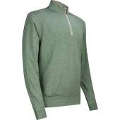 johnnie-o Sully Quarter-Zip Golf Pullovers in Evergreen