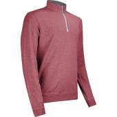 johnnie-o Sully Quarter-Zip Golf Pullovers in Currant red