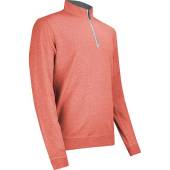 johnnie-o Sully Quarter-Zip Golf Pullovers in Amber orange