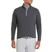 Peter Millar Perth Performance Quarter-Zip Golf Pullovers in Iron grey