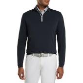 Peter Millar Perth Performance Quarter-Zip Golf Pullovers in Black