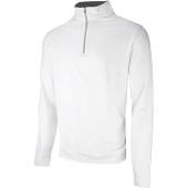 Peter Millar Perth Stretch Loop Terry Quarter-Zip Golf Pullovers in White