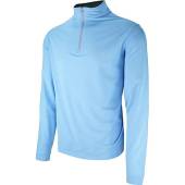 Peter Millar Perth Stretch Loop Terry Quarter-Zip Golf Pullovers in Cottage blue