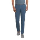 Peter Millar Crown Crafted Stealth Performance Stretch Flat Front Golf Pants - Tour Fit in Blue agate
