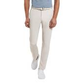 Peter Millar Crown Crafted Stealth Performance Stretch Flat Front Golf Pants - Tour Fit in Oatmeal beige