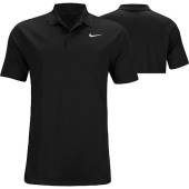 Nike Dri-FIT Victory Left Chest Logo Golf Shirts in Black
