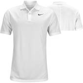 Nike Dri-FIT Victory Left Chest Logo Golf Shirts in White