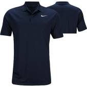 Nike Dri-FIT Victory Left Chest Logo Golf Shirts in Obsidian