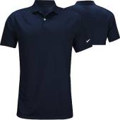 Nike Dri-FIT Victory Left Sleeve Logo Golf Shirts in College navy