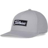 Titleist West Coast Oceanside Snapback Adjustable Golf Hats in Light grey with black script patch