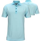 FootJoy ProDry Performance Lisle End on End Golf Shirts - Athletic Fit - FJ Tour Logo Available in Light blue