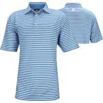 FootJoy ProDry Performance Lisle 2-Color Stripe Golf Shirts - FJ Tour Logo Available