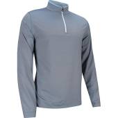 FootJoy Lightweight Quarter-Zip Golf Pullovers - FJ Tour Logo Available in Navy with sky blue mini stripes