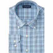 Peter Millar Jarrett Natural Touch Sport Woven Performance Button-Downs - Previous Season Style in Waterfall blue