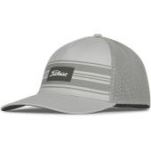 Titleist Surf Stripe Monterey Flex Fit Golf Hats in Grey with charcoal and black accents