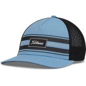 Titleist Surf Stripe Monterey Flex Fit Golf Hats in Niagara blue with black and grey accents