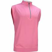 FootJoy Performance Half-Zip Jersey Pullover Golf Vests with Gathered Waist - FJ Tour Logo Available - Previous Season Style in Iced berry