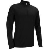 Adidas 3-Stripe Half-Zip Golf Pullovers in Black