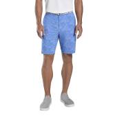 Peter Millar Shackleford Camo Performance Hybrid Golf Shorts in Blue sea camo print