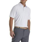 FootJoy ProDry Performance Solid Pique Golf Shirts in White