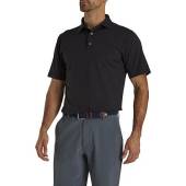 FootJoy ProDry Performance Solid Pique Golf Shirts in Black
