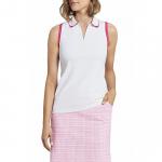 Peter Millar Women's Sessions Tuxedo Collar Sleeveless Golf Shirts - Previous Season Style