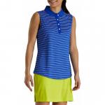 FootJoy Women's Pinstripe Sleeveless Golf Shirts - FJ Tour Logo Available