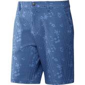 Adidas Ultimate 365 Print 8.5" Golf Shorts in Focus blue with light blue print
