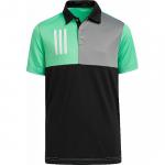 Adidas Colorblock 3-Stripes Chest Print Junior Golf Shirts - HOLIDAY SPECIAL
