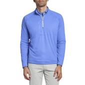 Peter Millar Thermal Flow Insulated Knit Quarter-Zip Golf Pullovers in True blue