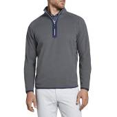 Peter Millar Thermal Flow Micro Fleece Half-Zip Golf Pullovers in Iron grey