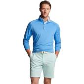 Peter Millar Crown Crafted Stealth Performance Quarter-Zip Golf Pullovers - Tour Fit in Marina blue